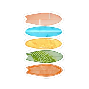 Surfboard Kiss-Cut Stickers