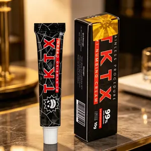 TKTX  Painless Tattoo Cream 1 Pack- Black 99% Maximum Strength - Natural Ingredients Extra Strength Tattoo For 6-8 Hours Limited Edition Tattoo Numbing Cream.