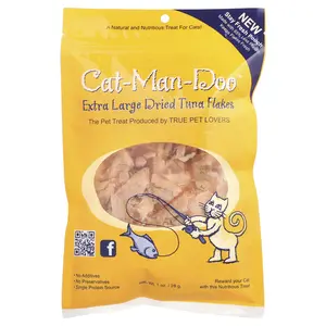 Cat-Man-Doo Extra Large Dried Tuna Flakes, For Cats, 1 oz (28 g)
