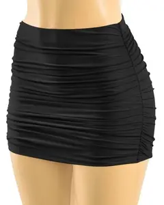 Mary Ruched Skirt (Black)