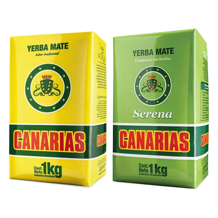 Canarias Yerba Mate 1 kg  Original and 1 kg Serena bundle