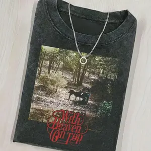 Comfort Color ZB With Heaven On Tour T-Shirt, Longhorn Skull Zac Shirt, Country Music Fan Gift Comfort Cloud Tee Movie Tee, Gift For Men & Women