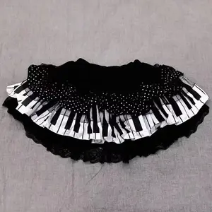 Y2k Gothic Punk Black White Short Skirt Women Hot Chick Darkly Polka Dot Ruffle Cake Skirt Female Sweet Chic Lolita Lace Skirts