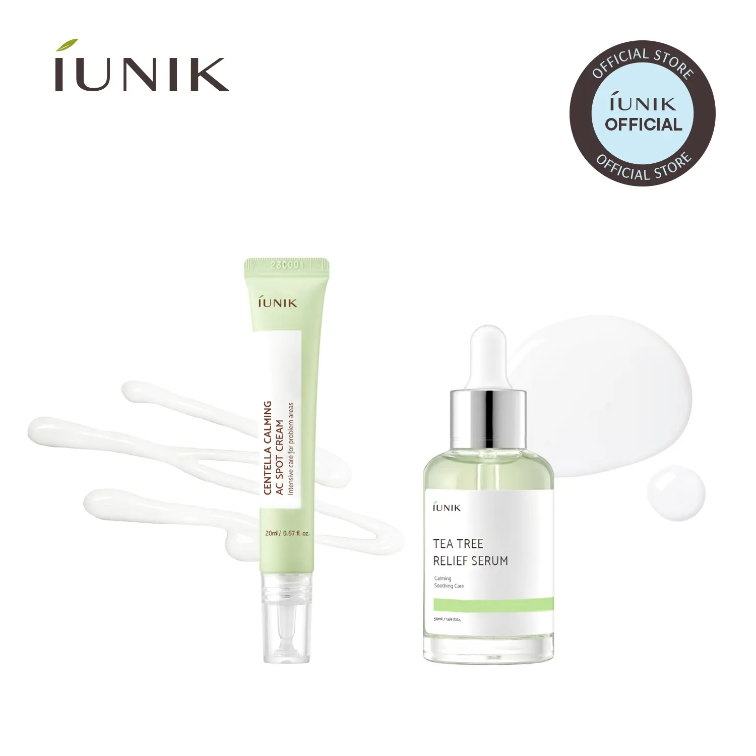 [IUNIK Official] Centella Intensive Soothing Care Duo | Relief Serum + AC Spot Cream