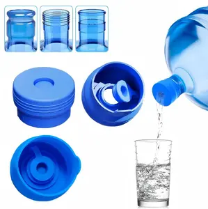 【Upgraded Reusable 3 & 5 Gallon drinking Water Jug Cap, No Leaking & Popping Open, Food Grade Silicone Replacement Cap for 55mm Standard/Screw/Crown Top Water Bottle & Water Pump Dispenser Drinkware Sturdy silicone cover  mother's day