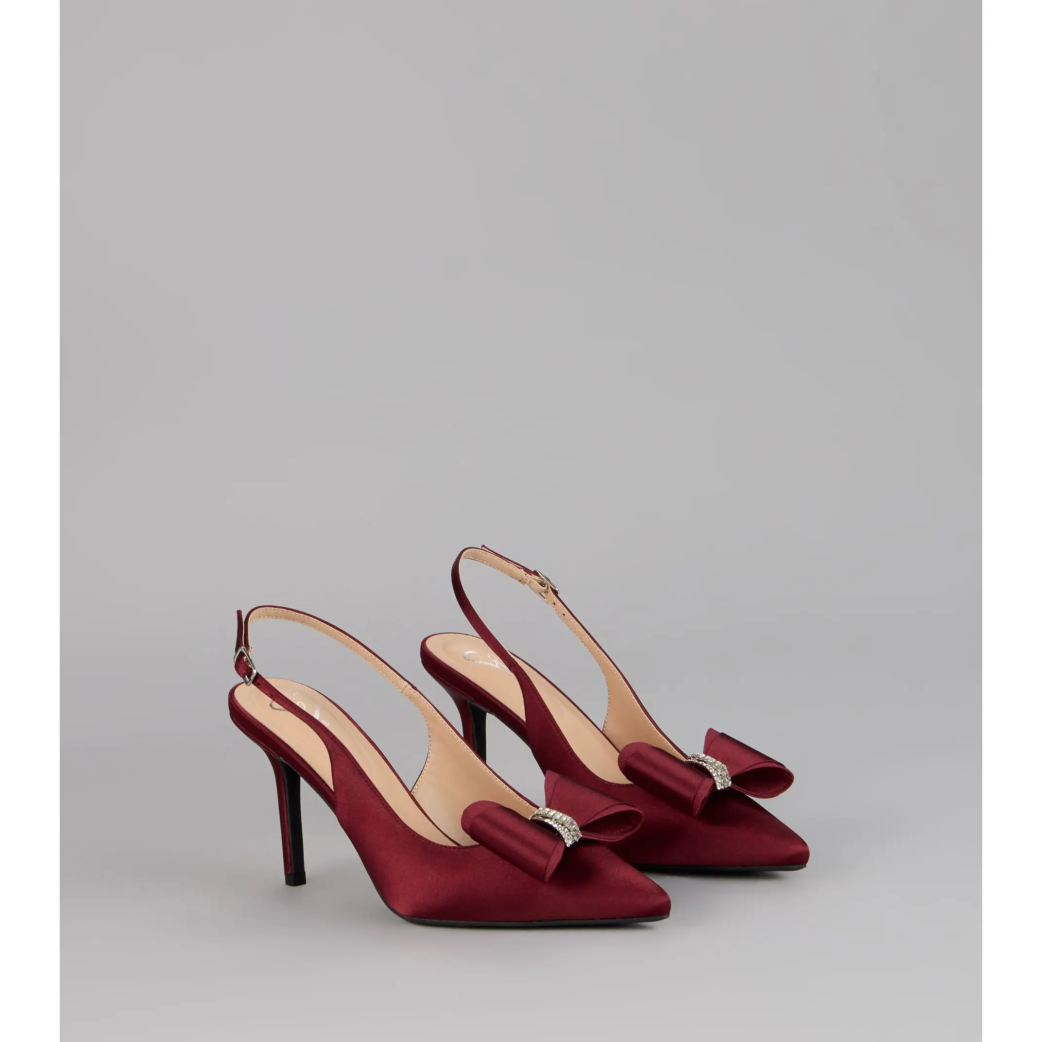 Sweet Step Bow Detail Slingback Pumps