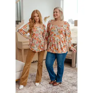 Fall For Florals Babydoll Top