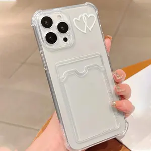 Fall Transparent Phone Case with Photo Slot, Transparent Phone Protective Cover, Phone Accessories Compatible with iPhone XR 11 12 13 14 15 Pro Max 15 Plus, for iPhone 16 Pro Max Case, Protector