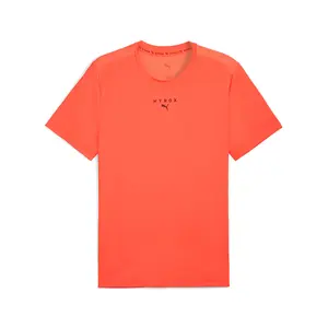 PUMA Mens X Hyrox Short Sleeve Crew Neck  Casual Tops Casual - Red