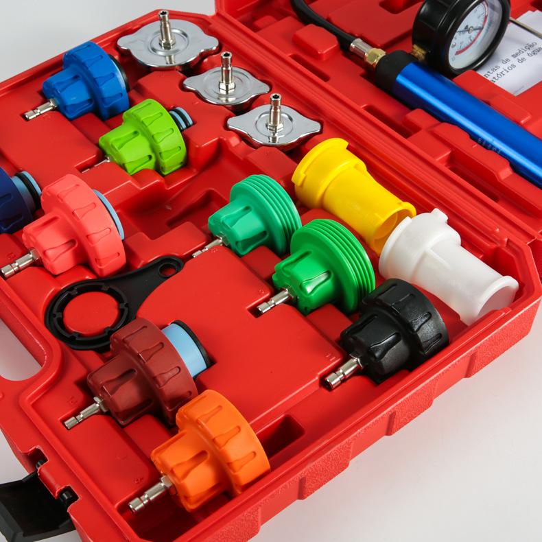 18pcs radiator coolant pressure tester kit