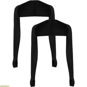 2-Pack Cooling and UV-Protective Shoulder and Arm Sleeves – Breathable and sun-protective, with finger holes, suitable for driving and work.