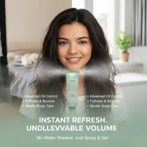 LEEROSE Dry cleaning shampoo Volume & Fullness -No-rinse Oil Control Formula for Enhanced Hair Volume and Fullness - Gentle Scalp Care Solution