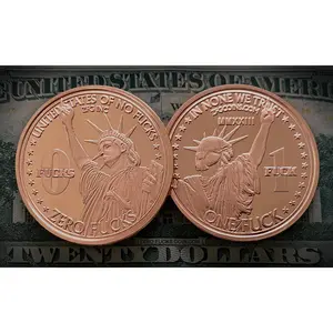 "Liberty" One Fuck/Zero Fucks Decision Maker Coin (Copper)