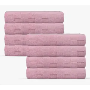 Depera Home Waffle Terry 8 pcs Turkish Wash Towels Set
