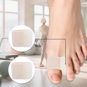 2 PC White men and women Unisex Toe Pads Toe Corrector Sleeve for Fitness Athletes, Improve Foot Alignment Performance, Comfort, Recovery, Enhance Training Experience