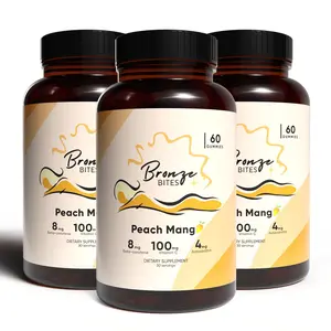 Bronze Bites Tanning Gummies - Beta-carotene with Astaxanthin & Vitamin C - 3 bottles (Buy 2 get 1 Free)