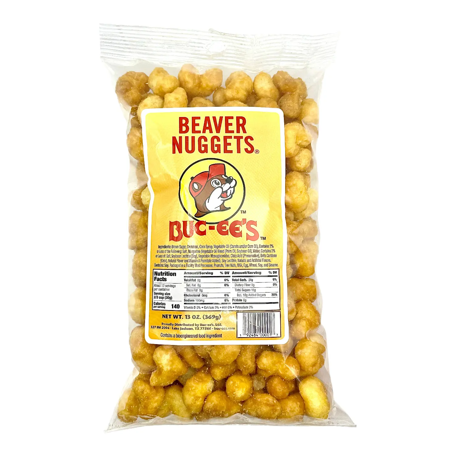 Buc-ee's Original Flavor Beaver Nuggets Crunchy Corn Snack