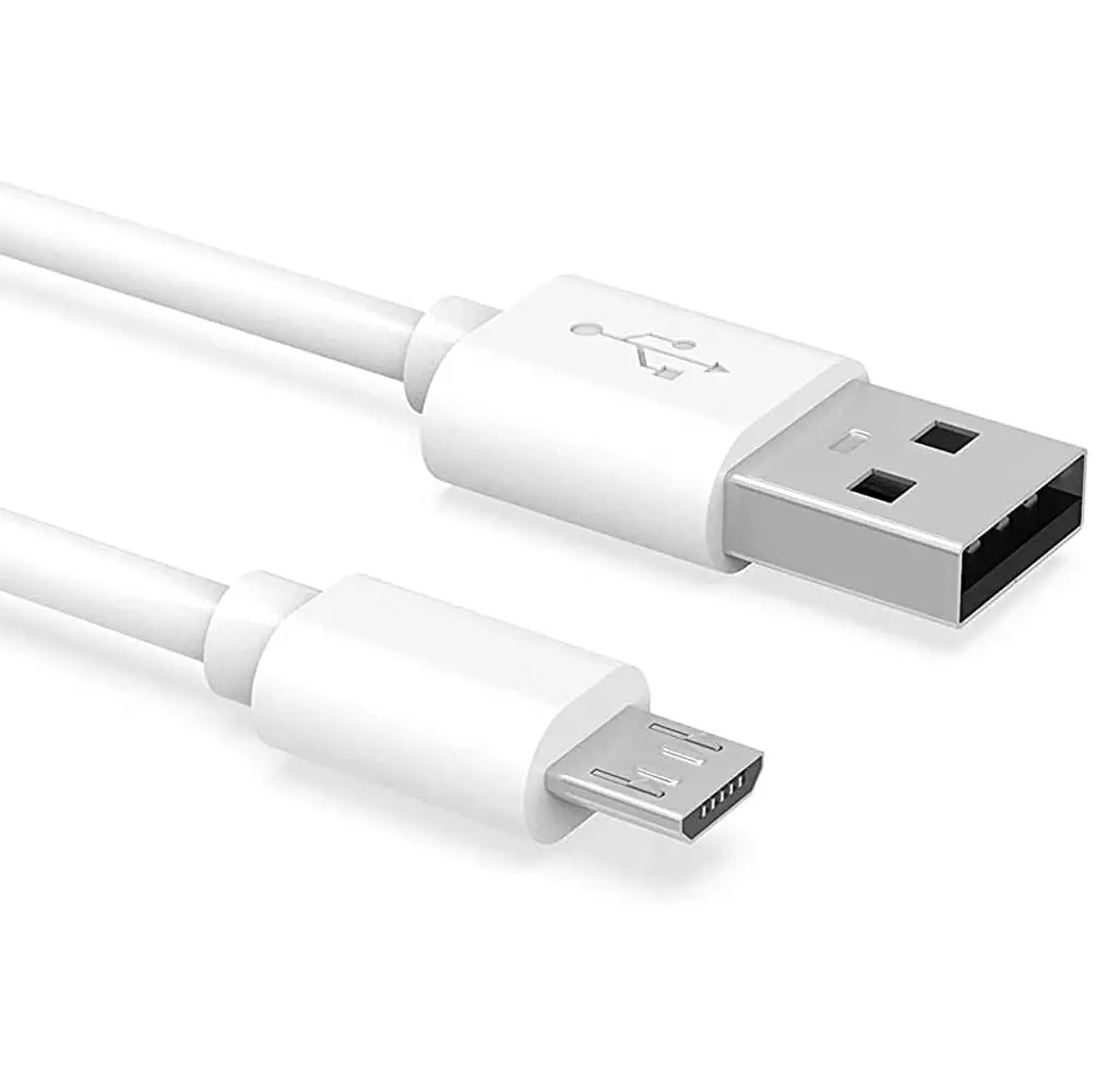 USB ,Fire Tablet Charger for  Galaxy,,,TV Stick,Speaker,PS4  Cord for  One Controller. Old Android Phone Charger for  Kindle eReaders (1, White, 6ft)
