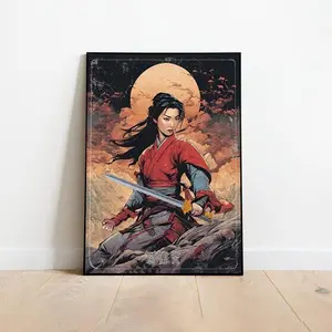 Mulan Comic Book Poster Print A3 A4 A5 Vintage Art Decor For Fans