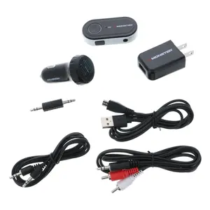 Monster 7-Piece Home or Car Bluetooth Audio Rec eiver Kit