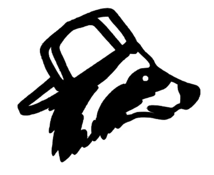 Raccoon Backwards Hat Decal