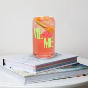 Me vs Me Can-shaped glass (Neon)