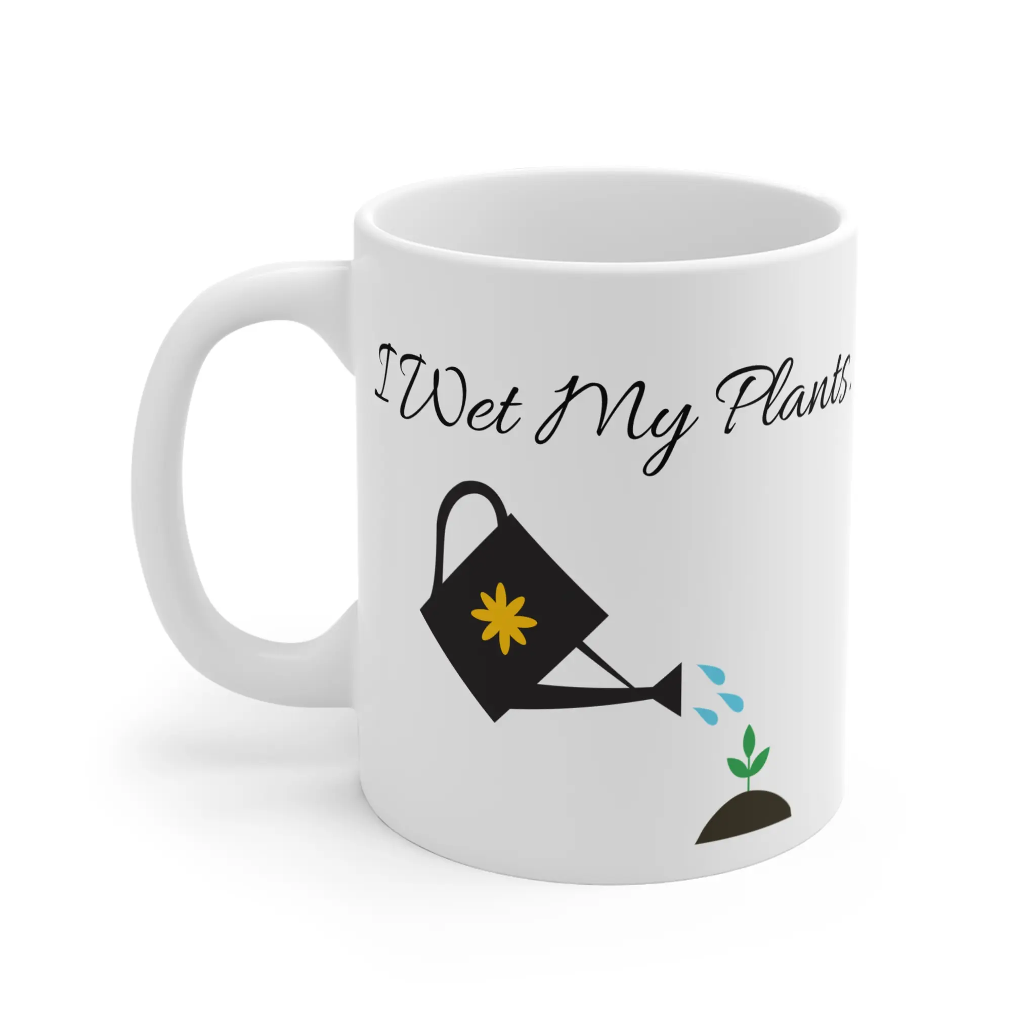 Funny Plant Lover Mug, Gardening Gift, I Wet My Plants, Watering Can Coffee Cup, Succulent Lover Gift, Plant Lady Gift, Ceramic Drinkware