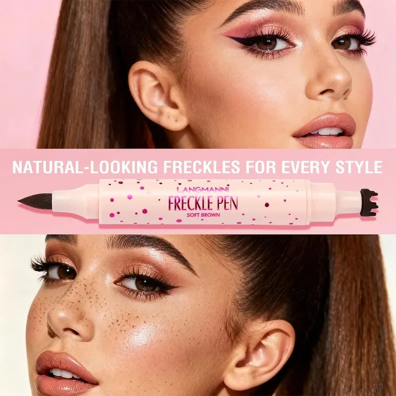 Waterproof Natural Fake Freckles Pen Brown Eyeliner Dot Spot Pen Face Makeup Pretend Makeup Tool