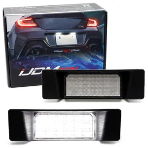 iJDMTOY 3W Full LED License Plate Light Kit For Subaru 2022-up BRZ, For Toyota 2022-up GR86, Powered By 18-Piece Xenon White LED Diodes