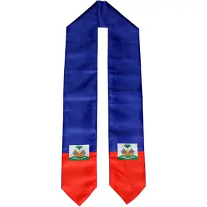 Haiti Haitian Flag Graduation Stole/Sash/Scarf One Flag Nation