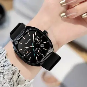 Valentine's Day Gift Viral Waterproof Watch Trendy Red Black Brown Strap Ins Style Casual Mens Womens Fashion Luminous High-Value Wristwatch Christmas Holiday 2024