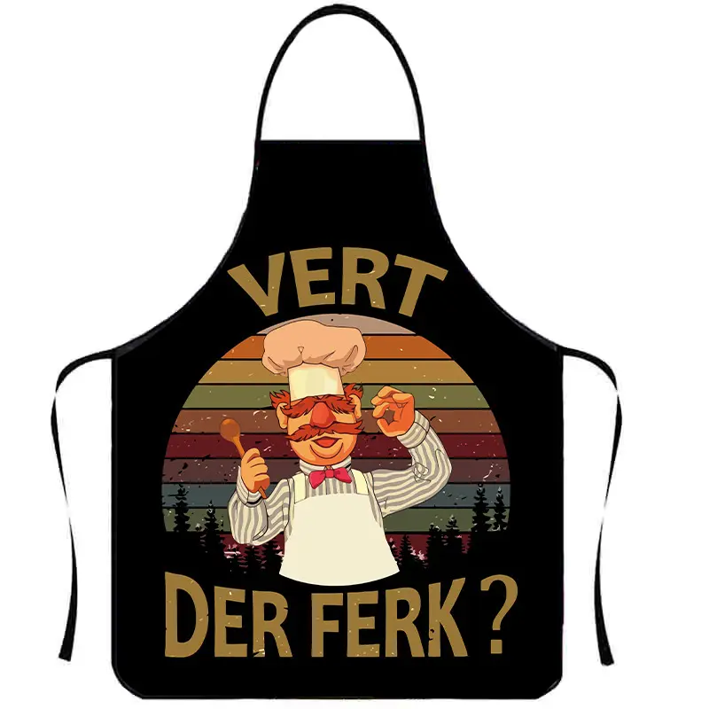 Swedish Chef Kitchen Apron -Vert Der Ferk Chef Apron,Funny Apron waterproof Fans Gift  for cooking