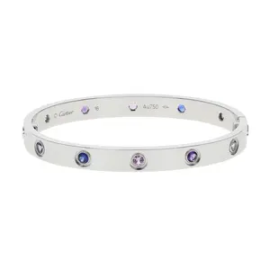 Pre-owned Cartier Love Bangle Bracelet Size 16