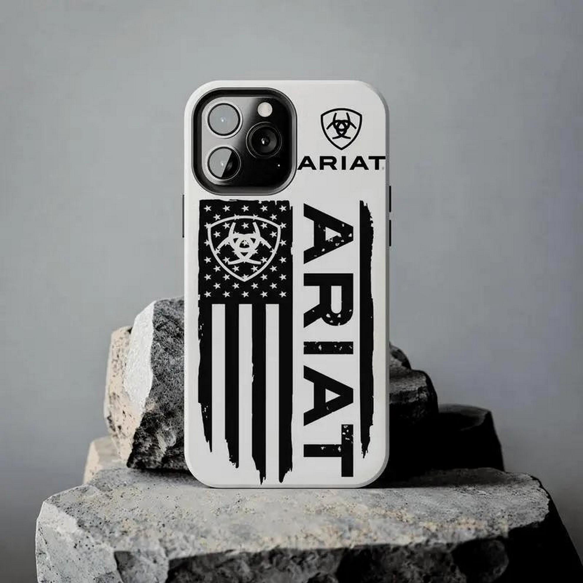 [HOT] Vintage American Flag Bear Shield Tough Phone Case – Shockproof Protective Cover for iPhone 17/16/15/14
