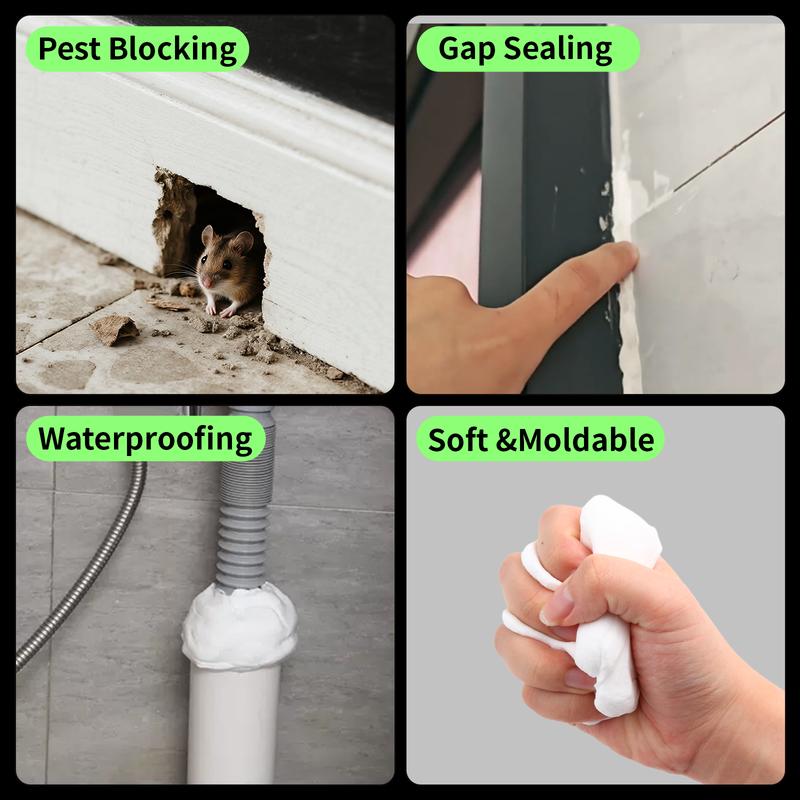 5PCS Wall Hole Repair Kit – Waterproof Sealant Mastic Putty for Quick Fix, Air Conditioning & Drain Holes, Durable, Easy-to-Apply Mending Mud for Home Repair, Wall Crack Filling & Leak Sealing
