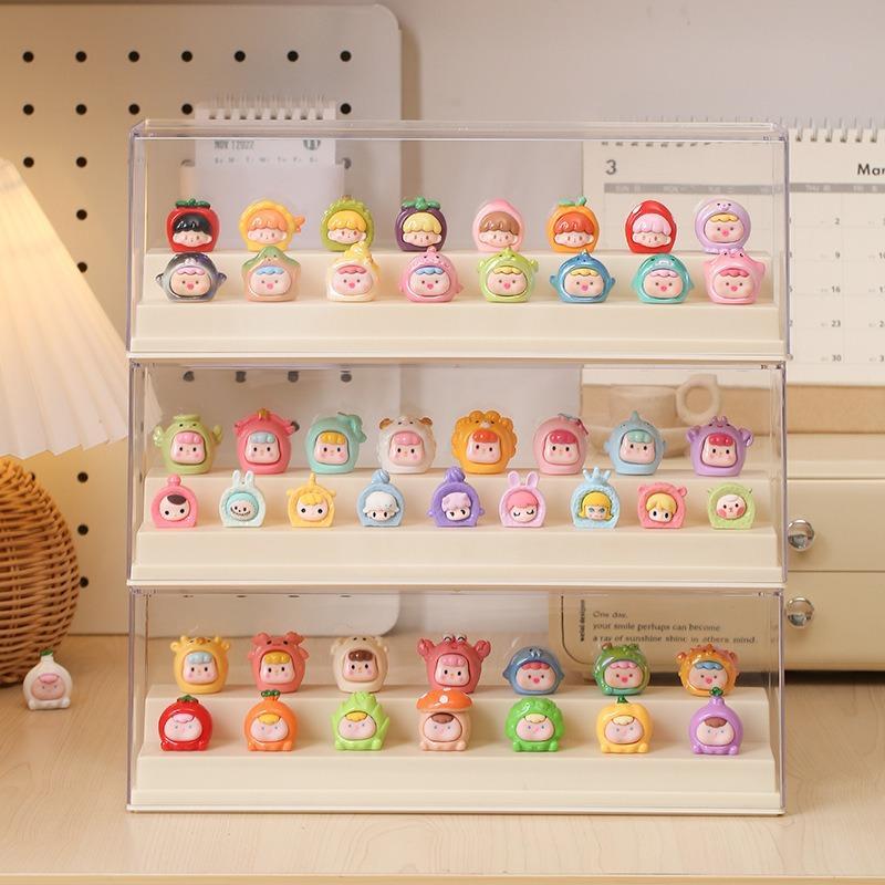 Cute Blind Box Storage Display Rack, Transparent Dustproof Handheld ...