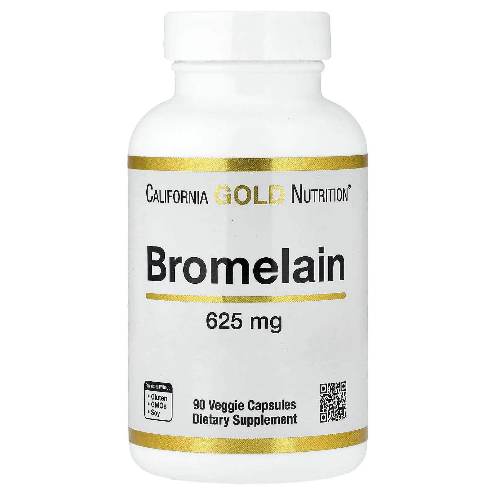 California Gold Nutrition Bromelain, 625 mg, 90 Veggie Capsules