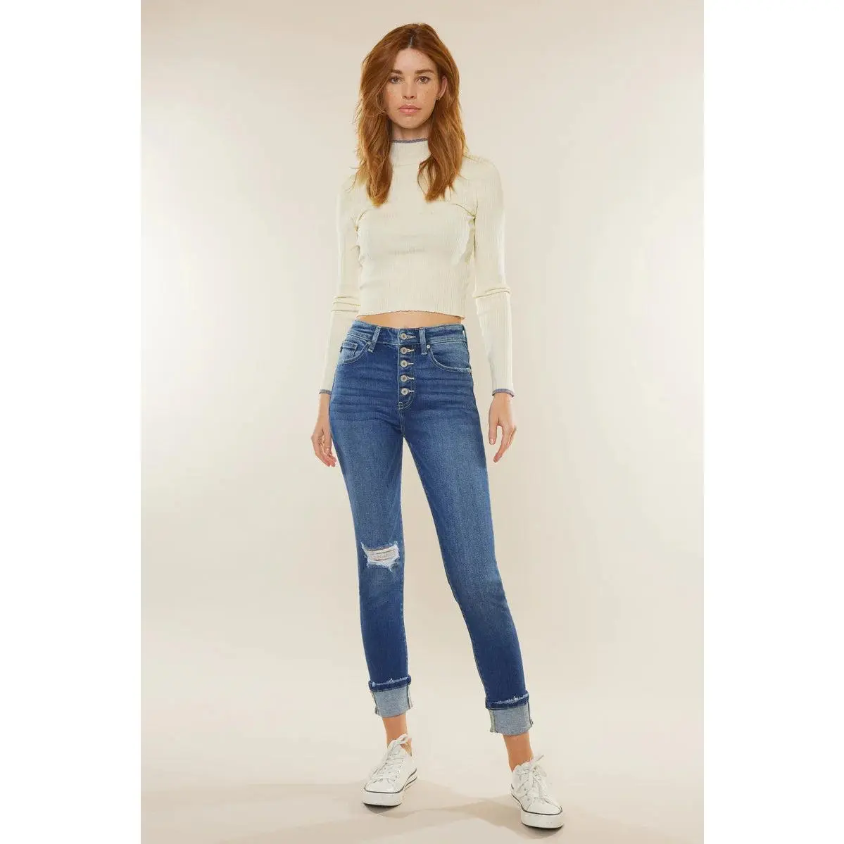 Women's Kancan Sparrow High Rise Cigarette Leg Jeans