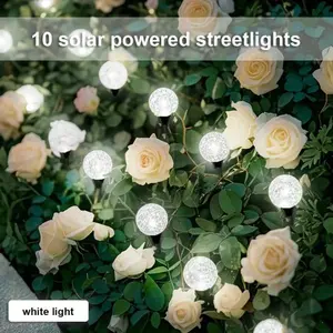 Solar Outdoor Bubbles Lawn Lamp String  with 8 Modes 10/20/40 Bubble Ball Ground Lights Waterproof Leds for Garden Yard Party  Pat
