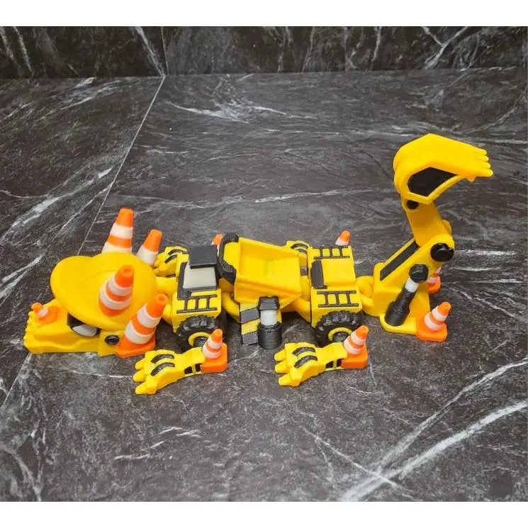 Mini Construction Dragon with Back Hoe Tail