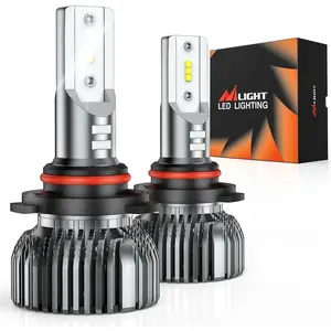 Nilight 9012/HIR2 LED Headlight Bulbs E20 Series 50W 10000LM 6000K IP67 | 2 BULBS
