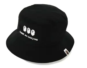 Bape x CDG Bucket Hat Black - M, L