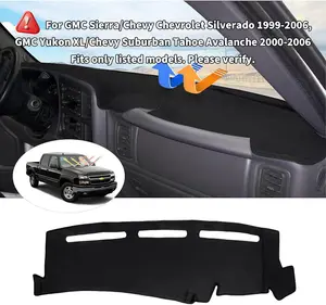 Dash Cover Compatible with GMC Sierra/Chevy Chevrolet Silverado 1999-2006, GMC Yukon XL/Chevy Suburban Tahoe Avalanche 2000-2006 Dashboard Cover Mat Non-Slip Pad Carpet Sunshield Protector
