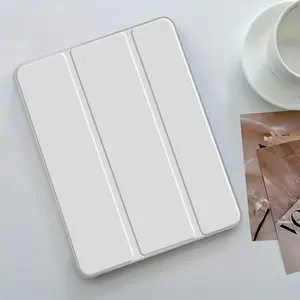 Clear Acrylic Protective Case with Pencil Holder, Trifold Stand Protective Cover, Auto Wake/Sleep Tablet Case for iPad 10th Generation, Tablet Accessories