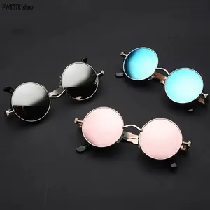Unisex Retro Punk Round Sunglasses, Vintage Gothic Reflective Shades with Side Shield Detail, UV400 Protection Fashion Eyewear, Trendy Summer Vibes for Streetwear and Everyday Casual Wear