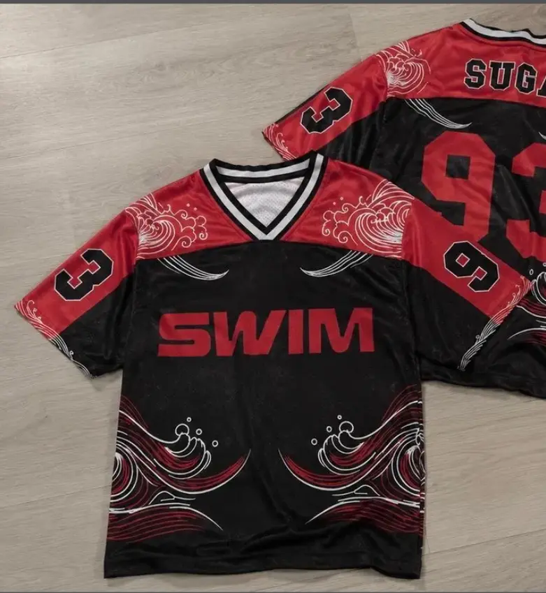 Swim Jersey Tricot Shirt, Kpop Fan Shirt, Concert Outfit, Music Lover Gift, Tour Inspired Apparel