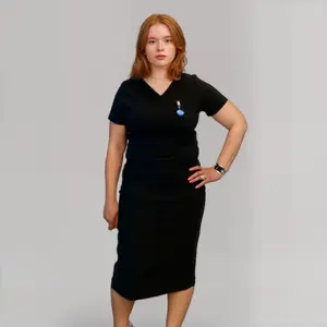 Black ModestiFit Scrub Set