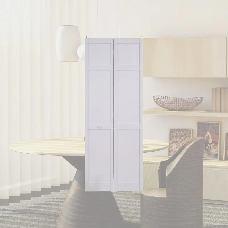 Pinecroft Seabrooke 30' x 80' White Vinyl Shaker Style Bifold Door ...