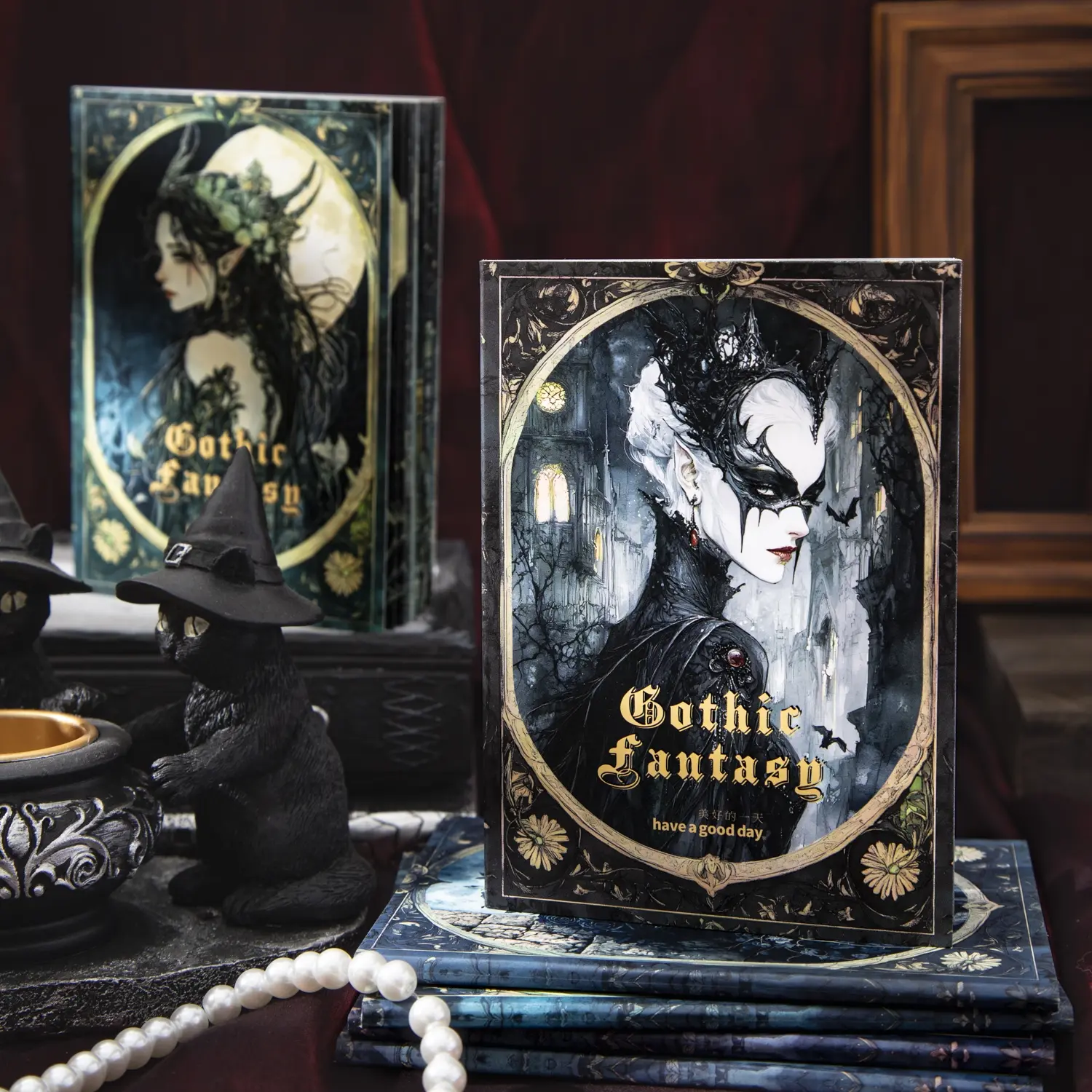 Gothic Fantasy Series Dark Theme Background Paper, 30 Sheets/bag Art Craft Decorative Paper, Lightweight Paper Material, Handmade Origami Supplies, Scrapbooking Materials, Dark Aesthetic