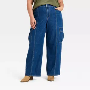 Women's Baggy Pull-On Cargo Pants - Ava & Viv